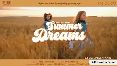 Retro Cinematic Title Titles template preview