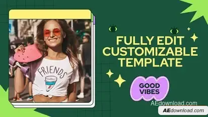 Retro Colorful Slides Promo Openers template preview