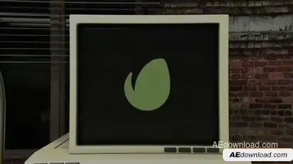 Retro Computer Logo Reveal Openers template preview
