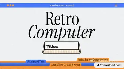 Retro Computer Titles Titles template preview