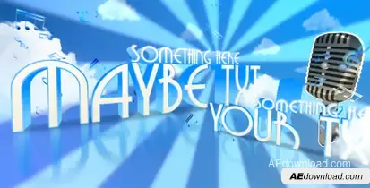 Retro dancing typography presentation ! Video Displays template preview