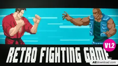 Retro Fighting Game v1.2 Openers template preview