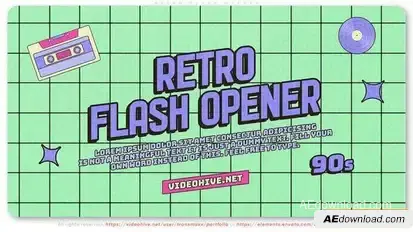 Retro Flash Opener Openers template preview