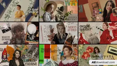 Retro Freeze Frame Elements template preview