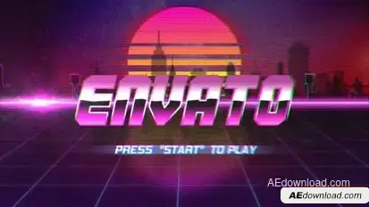 Retro Future Logo Logo Stings template preview