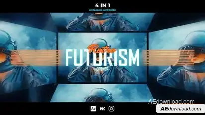 Retro Futurism Opener Openers template preview