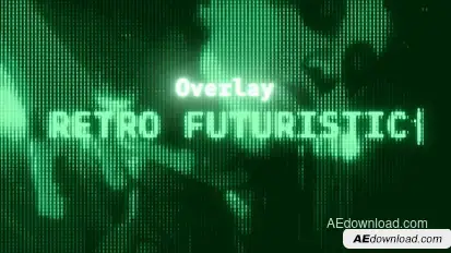 Retro Futuristic Overlay Elements template preview