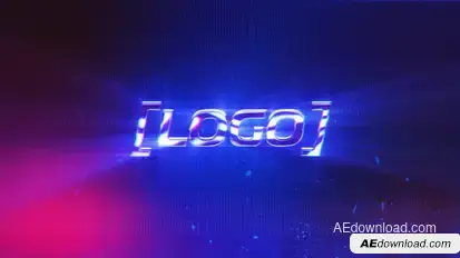 Retro Glitch Logo Logo Stings template preview