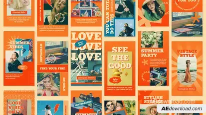 Retro Instagram Stories Product Promo template preview