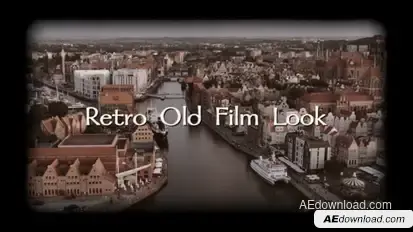 Retro Old Film Overlays Elements template preview