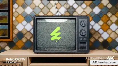 Retro Old TV Mockup Openers template preview
