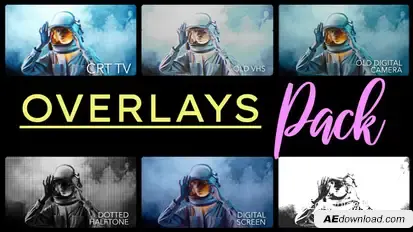 Retro Overlays Pack Elements template preview