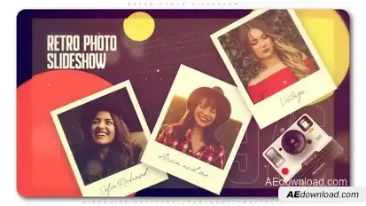 Retro Photo Slideshow Video Displays template preview