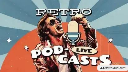 Retro Podcast Openers template preview