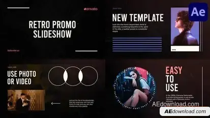 Retro Promo Slideshow for After Effects Openers template preview