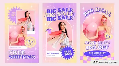 Retro Promo Video Template Video Displays template preview