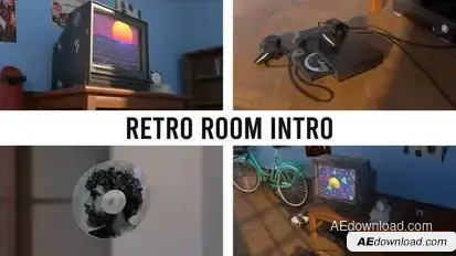 Retro Room Intro Openers template preview