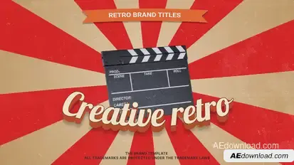 Retro Screens Titles Titles template preview
