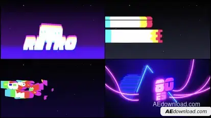 Retro Sign Titles template preview