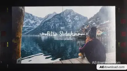Retro Slideshow Video Displays template preview