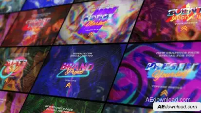 Retro Style Posters Titles template preview
