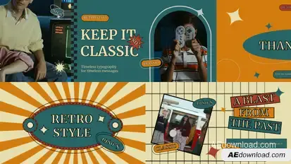 Retro Style Video Display Video Displays template preview