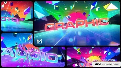 Retro Synthwave Opener Openers template preview