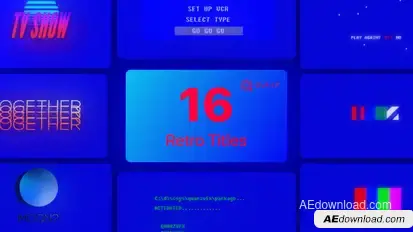 Retro Titles Titles template preview