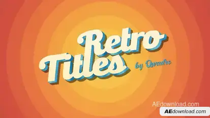 Retro Titles Titles template preview