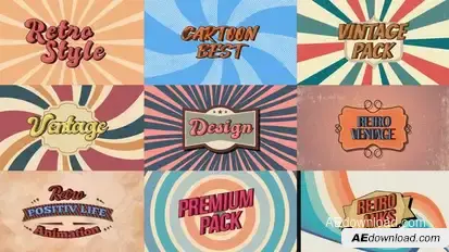 Retro Titles Titles template preview