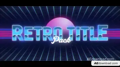 Retro Titles Pack Titles template preview