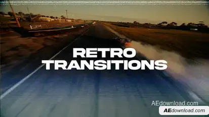 Retro Transitions Elements template preview