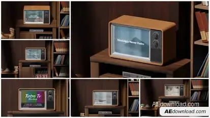Retro TV Mockup Product Promo template preview