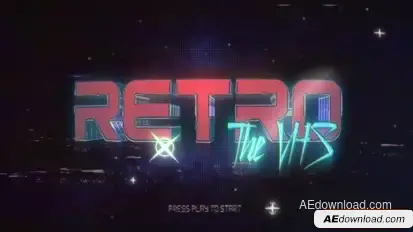 Retro VHS Logo Opener Openers template preview