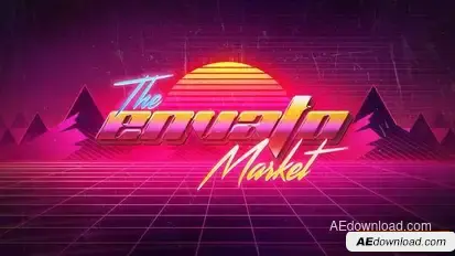 Retro VHS Logo Opener I Retro Text Logo Logo Stings template preview