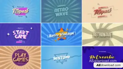 Retro Vintage Titles vol.03 Titles template preview