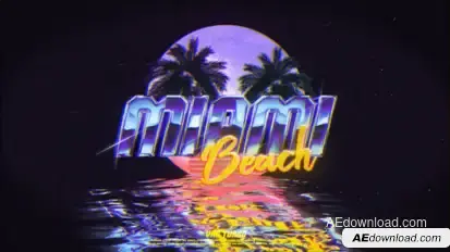 Retro Wave Logo Logo Stings template preview