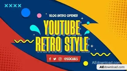 Retro Youtube Intro Openers template preview