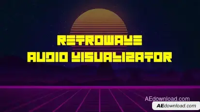 Retrowave Audio React Openers template preview