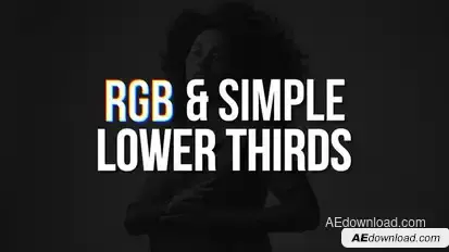 RGB & Simple Lower Thirds | AE Titles template preview