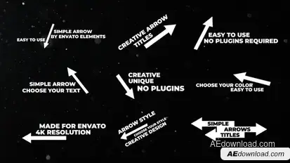 Rgb Arrows Titles | AE Titles template preview