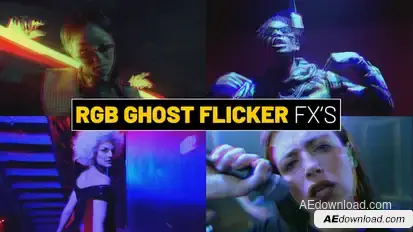 RGB Ghost Flicker Effects | After Effects Elements template preview