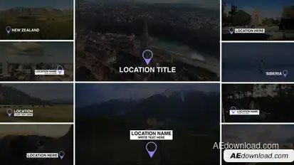 RGB Location Titles | After Effects Titles template preview
