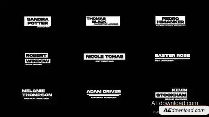 Videohive RGB Lower Thirds | After Effects Titles template preview