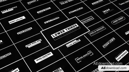 RGB Lower Thirds Titles template preview