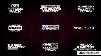 RGB Minimal Titles | After Effects Titles template preview