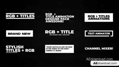 RGB Rhythm Titles | After Effects Titles template preview