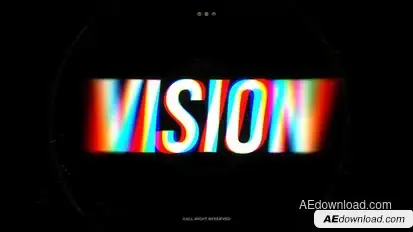 RGB Text Animation - AE Titles template preview
