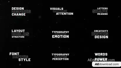 RGB Typography | After Effects Titles template preview
