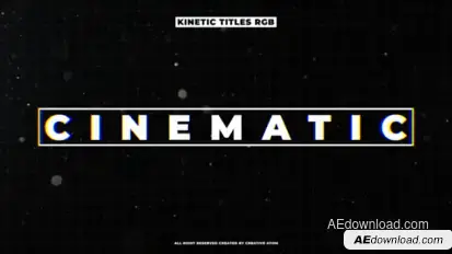 RGB Typography Titles template preview